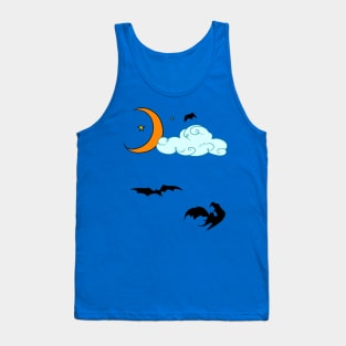 Moon Cloud Stars and Bats Tank Top